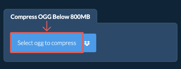 Compress ogg Below 800MB