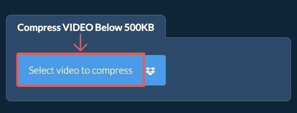 Compress video Below 500KB