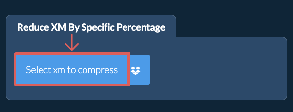 Reduce xm Size By a specific percentage