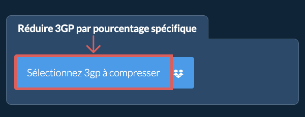 Réduire la Taille de 3gp De votre pourcentage spécifique