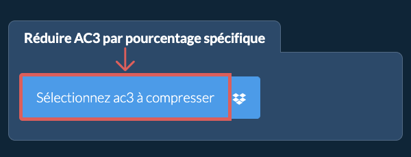 Réduire la Taille de ac3 De votre pourcentage spécifique