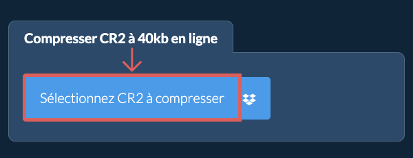 Compresser CR2 à 40kb en ligne