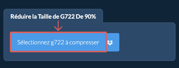 Réduire la Taille de g722 De 90%