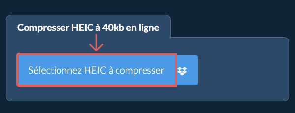 Compresser HEIC à 40kb en ligne