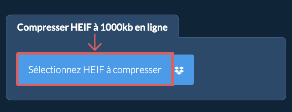 Compresser HEIF à 1000kb en ligne