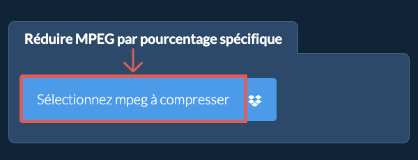 Réduire la Taille de mpeg De votre pourcentage spécifique