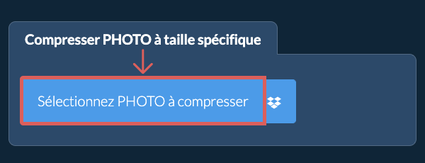 Compresser PHOTO à une taille spécifiquekb en ligne