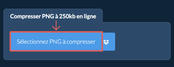 Compresser PNG à 250kb en ligne