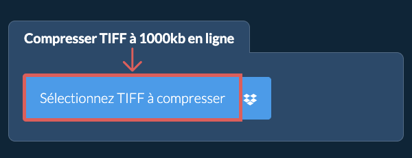 Compresser TIFF à 1000kb en ligne