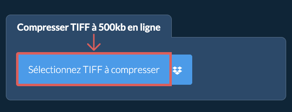 Compresser TIFF à 500kb en ligne