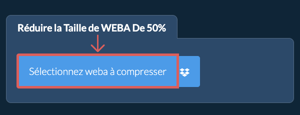 Réduire la Taille de weba De 50%