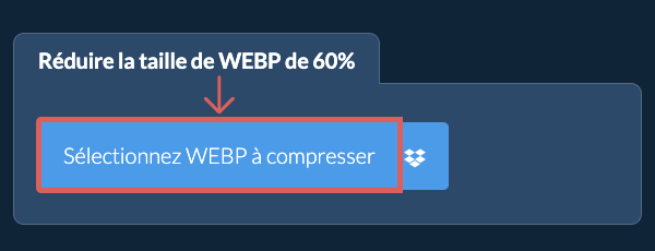 Réduire la taille de WEBP de 60%