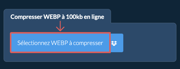Compresser WEBP à 100kb en ligne