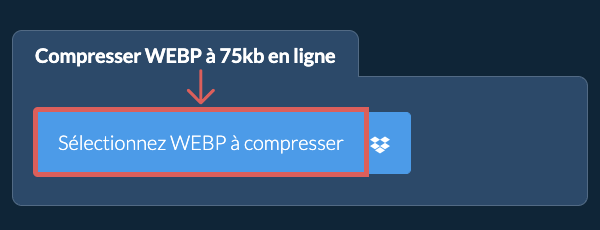 Compresser WEBP à 75kb en ligne