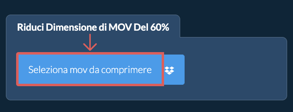 Riduci Dimensione di mov Del 60%