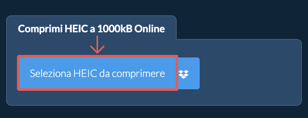 Comprimi HEIC a 1000kB Online