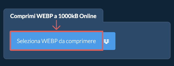 Comprimi WEBP a 1000kB Online
