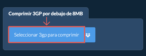 Comprimir 3gp por debajo de 8MB