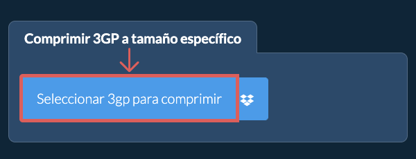 Comprimir 3gp por debajo de un tamaño específico