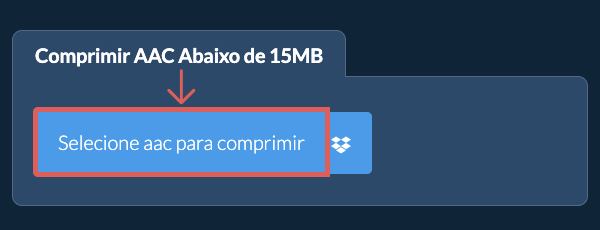 Comprimir aac Abaixo de 15MB