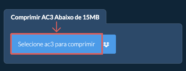Comprimir ac3 Abaixo de 15MB
