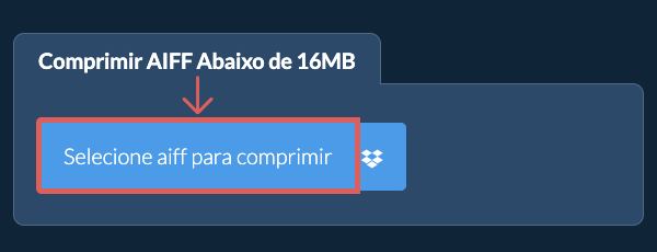 Comprimir aiff Abaixo de 16MB