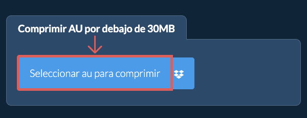 Comprimir au por debajo de 30MB