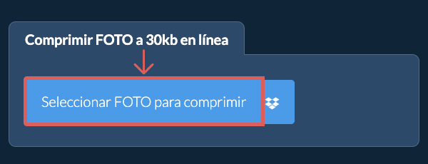 Comprimir FOTO a 30kb en línea