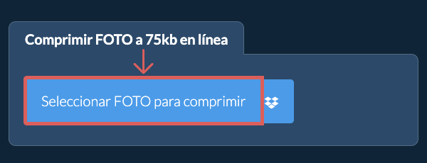 Comprimir FOTO a 75kb en línea