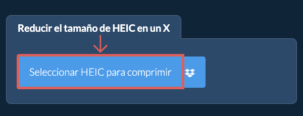 Reducir el tamaño de HEIC en un X