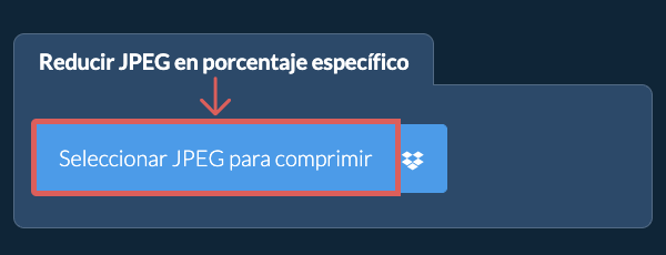 Reducir el tamaño de JPEG en un porcentaje específico