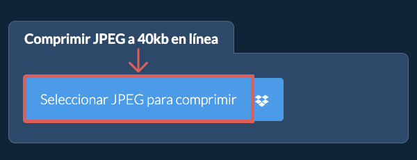 Comprimir JPEG a 40kb en línea