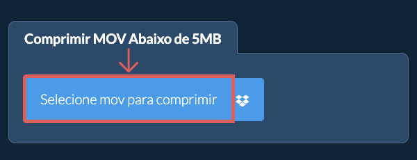Comprimir mov Abaixo de 5MB