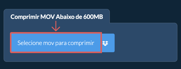 Comprimir mov Abaixo de 600MB