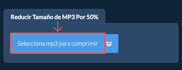 Reducir Tamaño de mp3 Por 50%