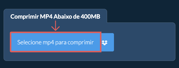 Comprimir mp4 Abaixo de 400MB