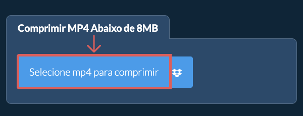 Comprimir mp4 Abaixo de 8MB