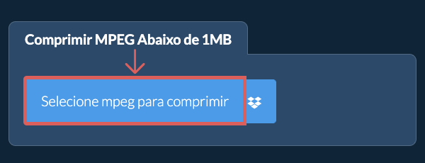 Comprimir mpeg Abaixo de 1MB