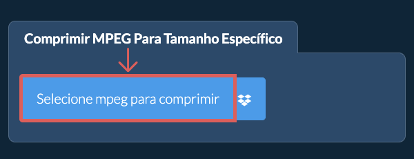 Comprimir mpeg Abaixo de um tamanho específico