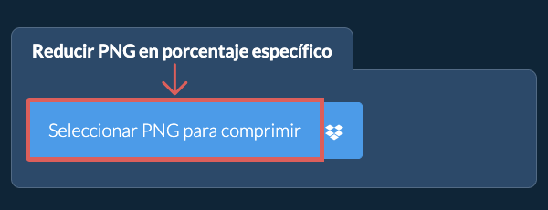 Reducir el tamaño de PNG en un porcentaje específico