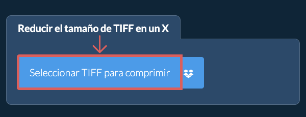 Reducir el tamaño de TIFF en un X