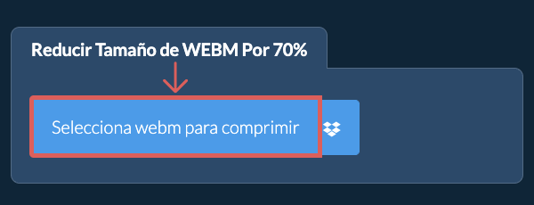 Reducir Tamaño de webm Por 70%