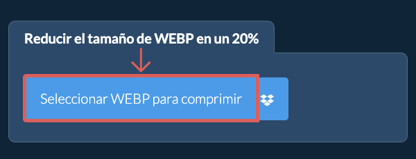 Reducir el tamaño de WEBP en un 20%