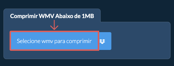 Comprimir wmv Abaixo de 1MB