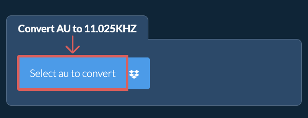 Select au to convert