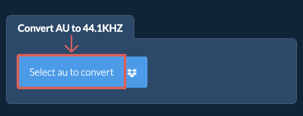 Select au to convert