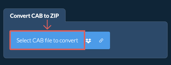 Convert CAB to ZIP