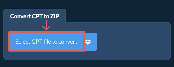 Convert CPT to ZIP