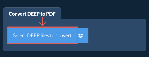 Convert DEEP to PDF