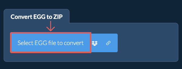 Convert EGG to ZIP